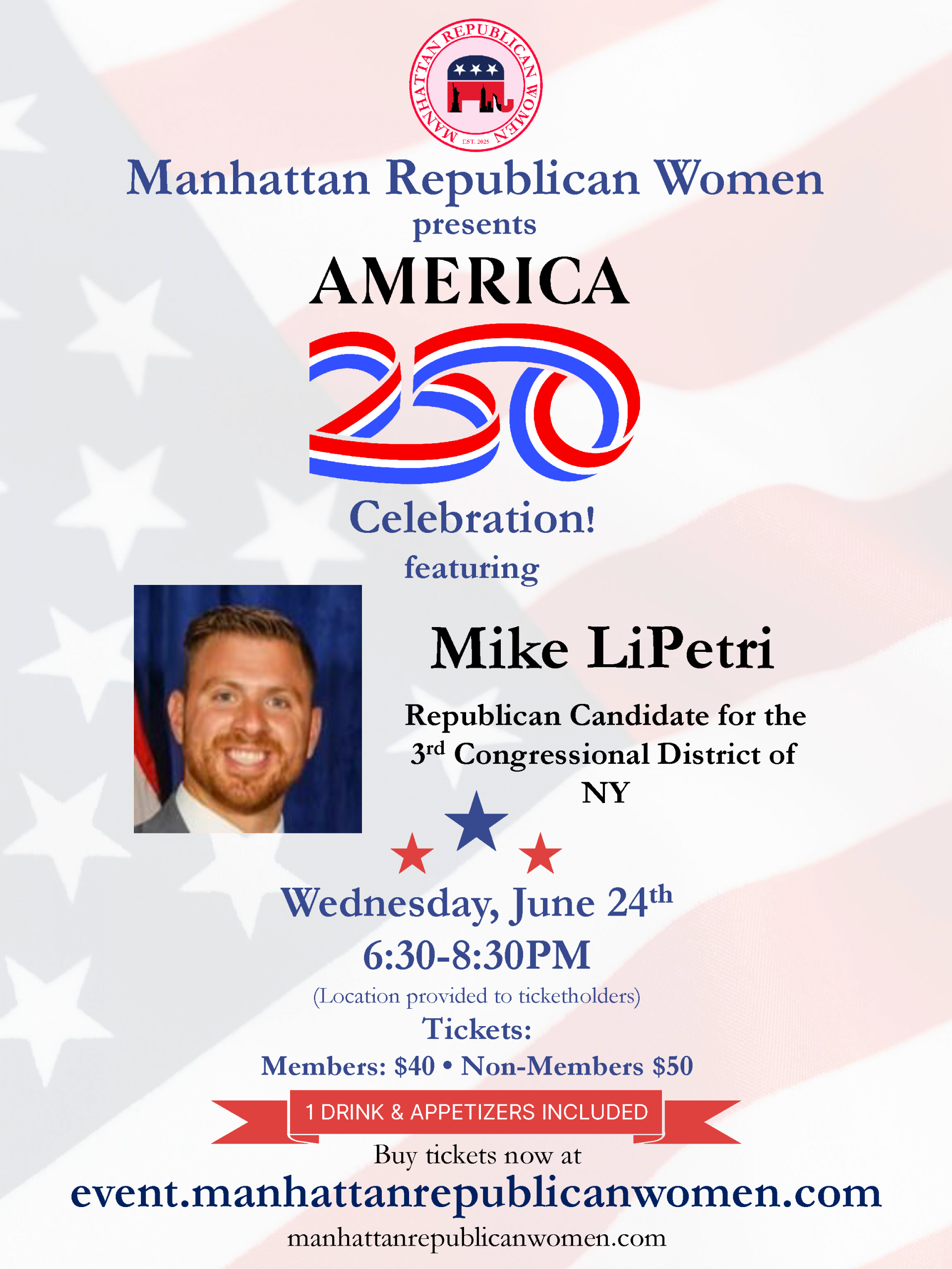 America 250 Celebration! – Featuring Congressional Candidate Mike LiPetri!